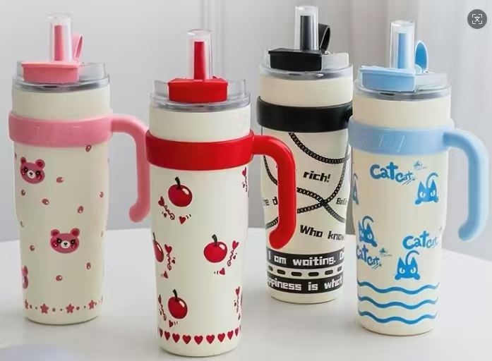 Arctic Purr Ice Cup – 40oz Stainless Gym Bottle