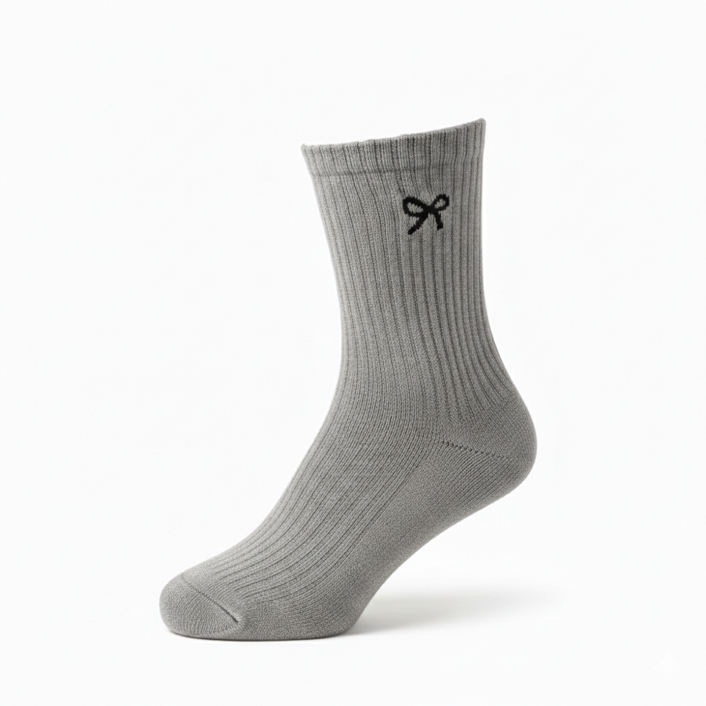 Ribbon Crew Sock