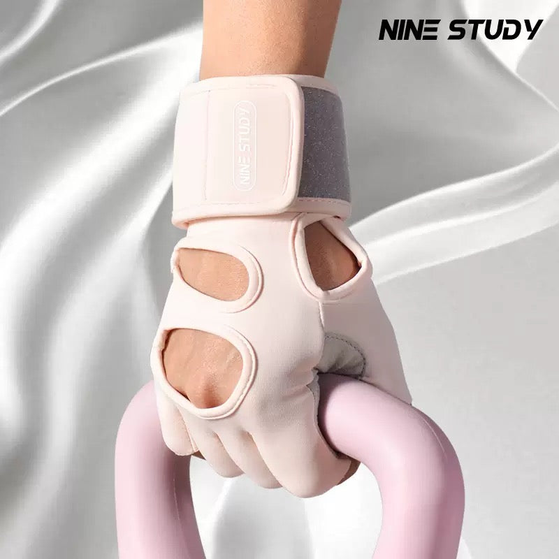 Nine Study Wrist Support Gym Gloves
