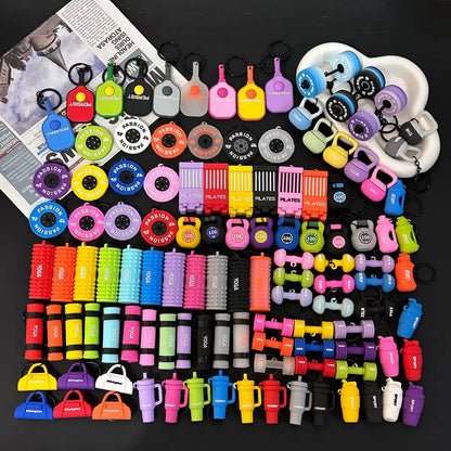Gym Charm Keychain Collection
