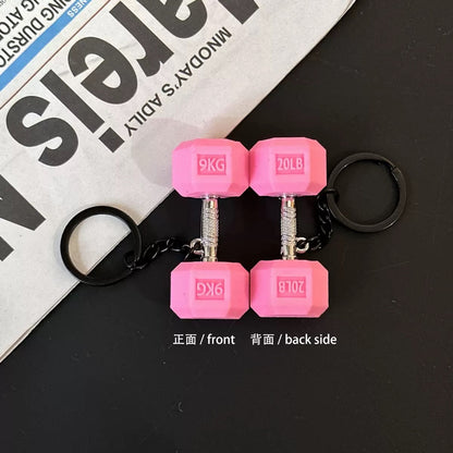 Gym Charm Keychain Collection