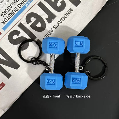 Gym Charm Keychain Collection