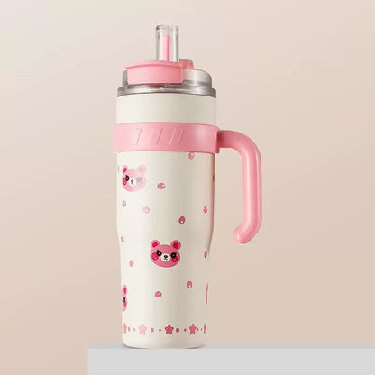 Arctic Purr Ice Cup – 40oz Stainless Gym Bottle