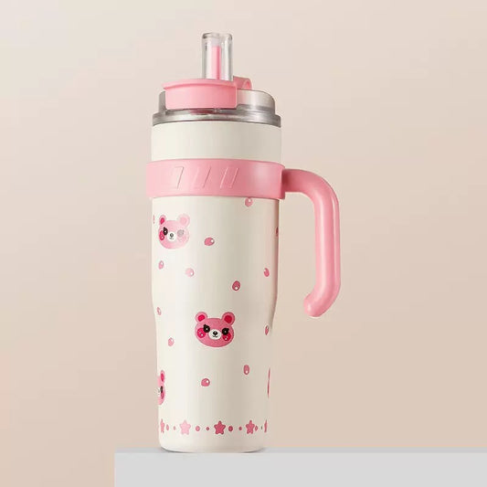 Arctic Purr Ice Cup – 40oz Stainless Gym Bottle