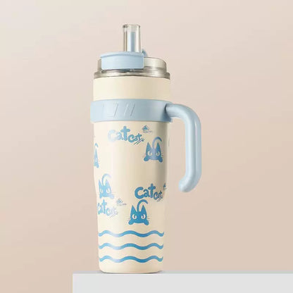 Arctic Purr Ice Cup – 40oz Stainless Gym Bottle