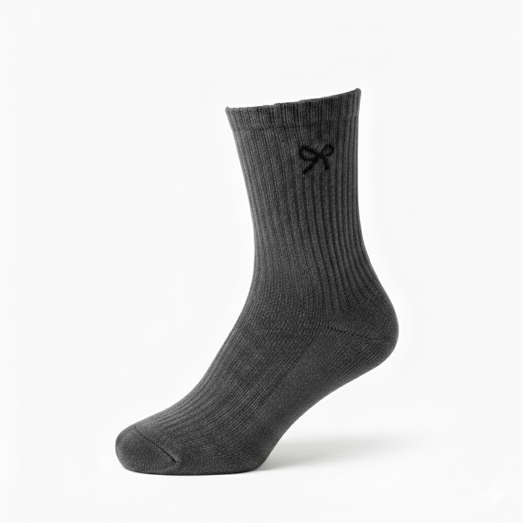 Ribbon Crew Sock