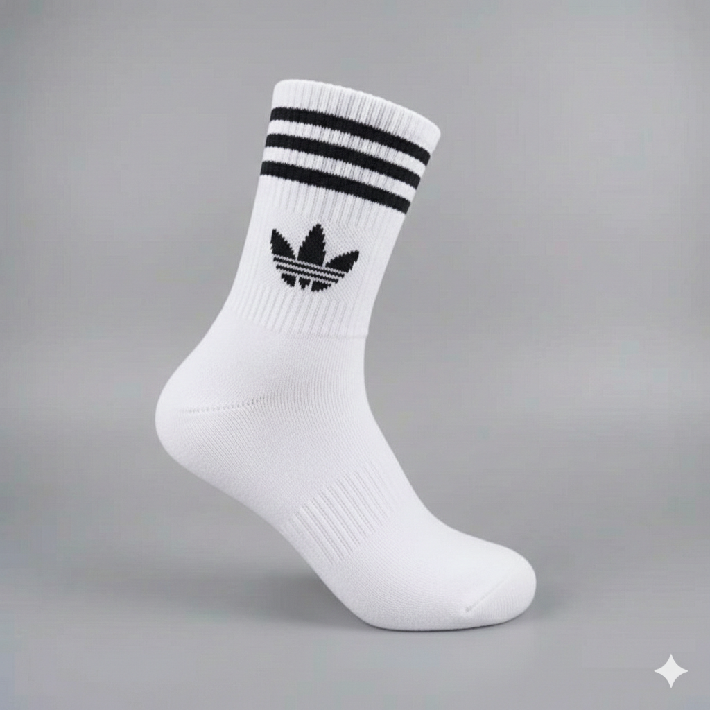 Adidas Originals Solid Crew Socks (Trefoil Edition)