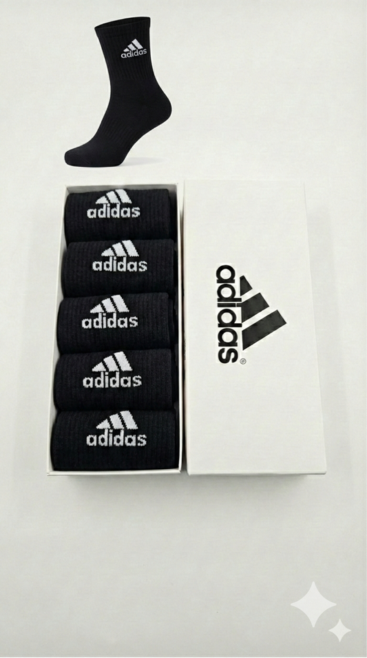 Adidas Cushioned Crew Socks (5-Pack)