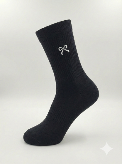 The Signature Bow-Tie Ribbed Sock