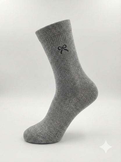 The Signature Bow-Tie Ribbed Sock
