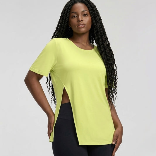 Side-Slit Active Tee (DWY215198)