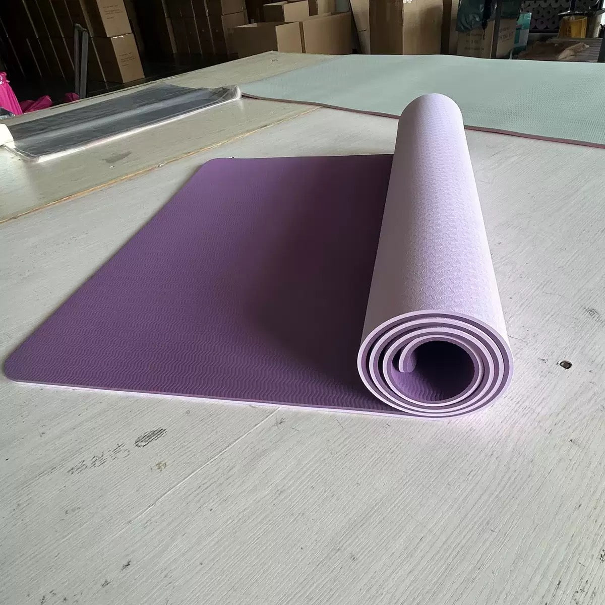 Dual-Tone TPE Yoga Mat (6mm)