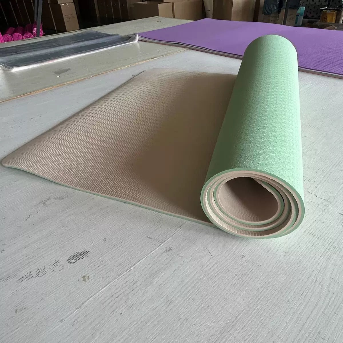 Dual-Tone TPE Yoga Mat (6mm)