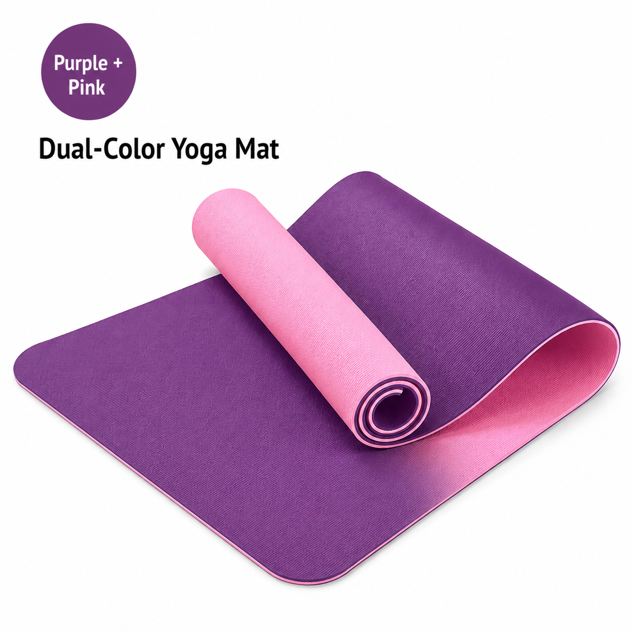 Dual-Tone TPE Yoga Mat (6mm)