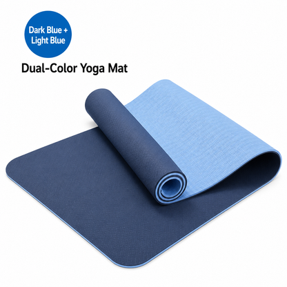 Dual-Tone TPE Yoga Mat (6mm)