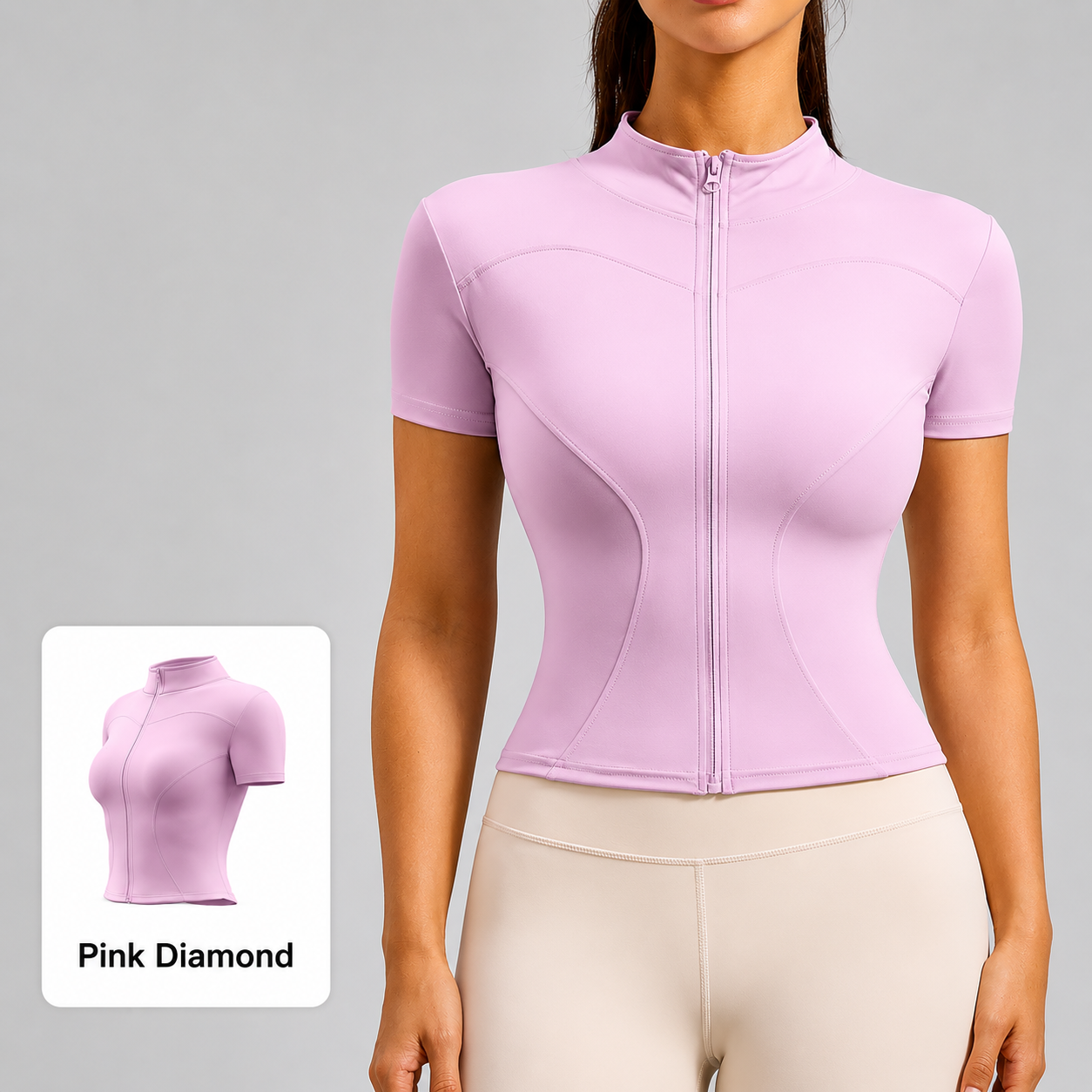 Aura Zip Active Top(JYMW04035)