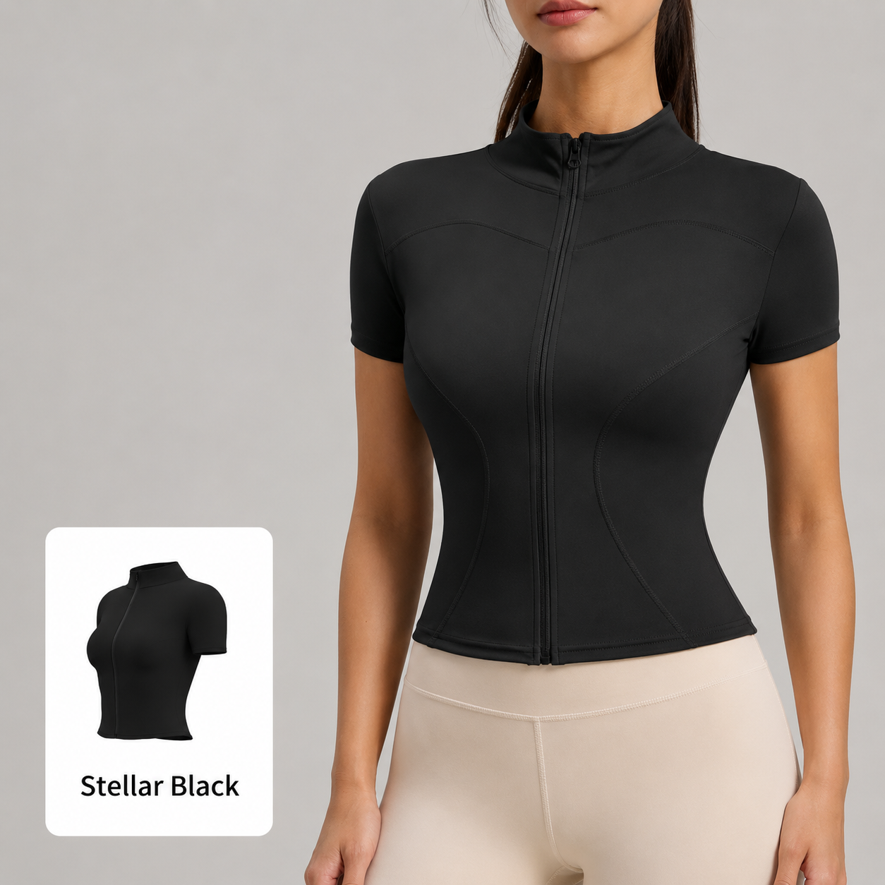 Aura Zip Active Top(JYMW04035)