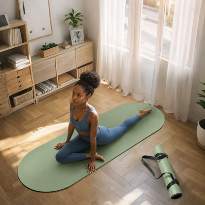 Nasmate Rubber Oval Yoga Mat