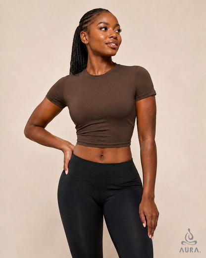 Aura Women’s Performance Crop Tee