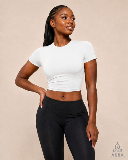 Aura Women’s Performance Crop Tee