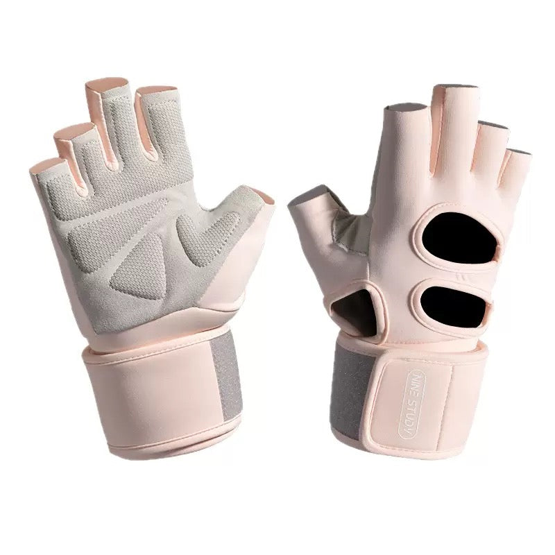 Nine Study Wrist Support Gym Gloves